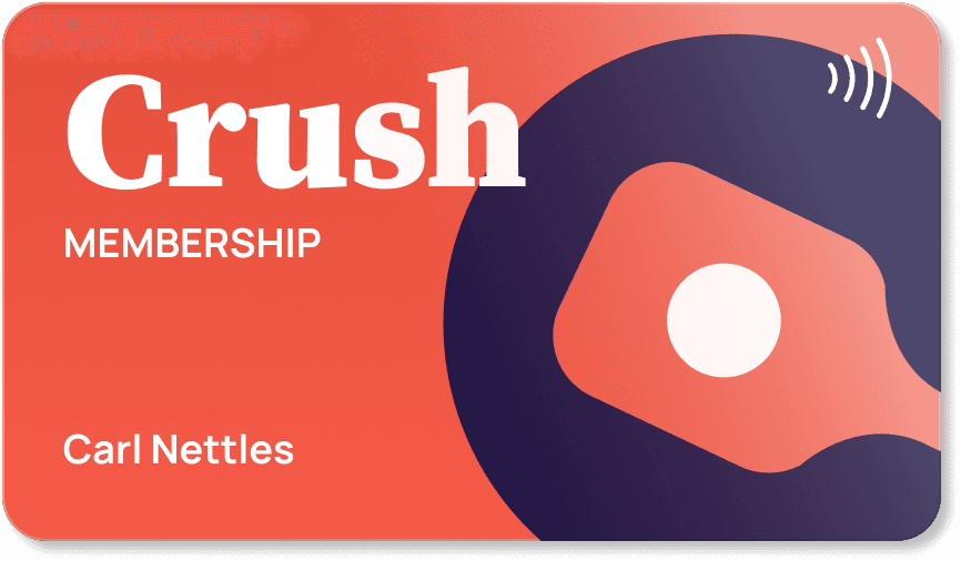 Crush membership card