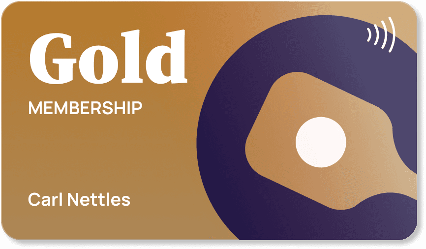 Gold membership card