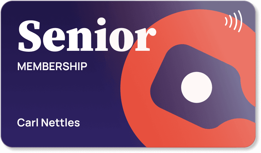 Senior membership card